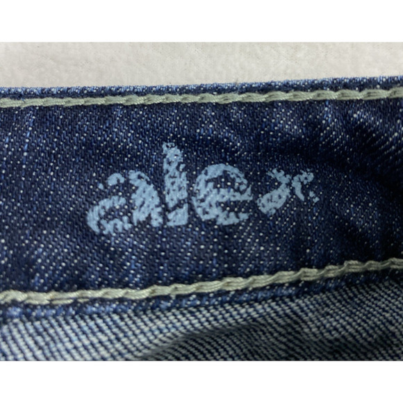 Silver Alex Jeans Womens Size 29 Distress Destroyed Dark Wash Denim Low Rise - Picture 4 of 15